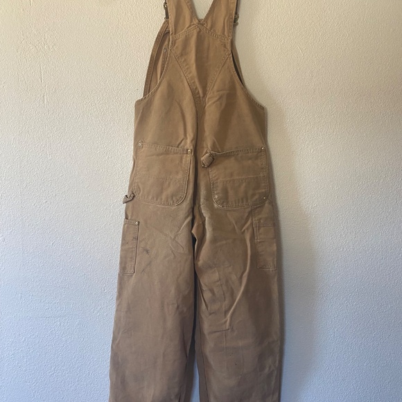 Vintage Carhartt Tan Duck Overalls - Picture 5 of 8